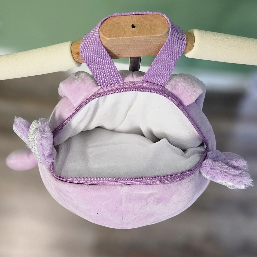 Squishmallows Lavender Axolotl Plush Backpack - Picture 7 of 7
